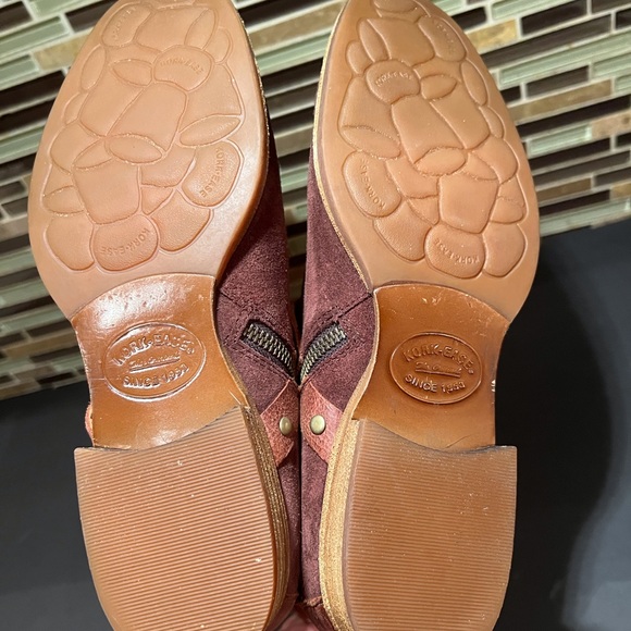 Kork Ease Wine Suede Zip Up Bootie Size 8 M - Picture 5 of 5